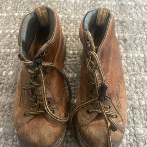 Dr Martens Brown Leather Boots